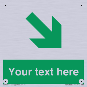 Custom Safe condition: Green Down right arrow